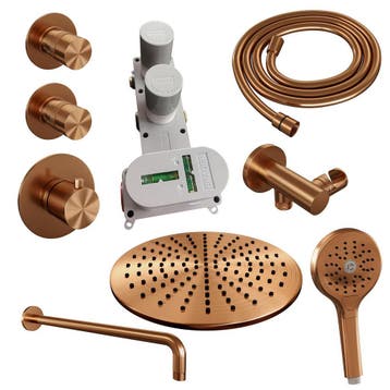 Brauer Copper Edition Thermostatische Regendoucheset Inbouw, Ophalen of Verzenden, Nieuw