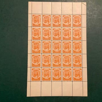 Colombia - 60 cent luchtpostzegels oranje in volledig vel -, Gestempeld