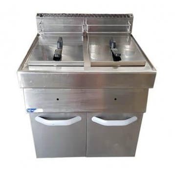 Occasion - Modular Friteuse 2x13L Propaan, Ophalen of Verzenden