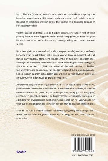 Herstel van eetproblemen (anorexia) 9789085601890, Boeken, Verzenden, Zo goed als nieuw, Peer van der Helm