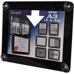 Securit Raamdisplay A3 Zwart | Displaywinkel.nl, Verzenden, Nieuw in verpakking, Etalage