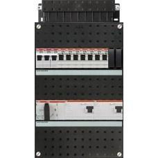 ABB groepenkast 3-fase, 7 groepen, 2 Aardlekschakelaars, Nieuw
