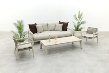 Moretti loungeset met loungebank met verstelbare zitdiepte,, Verzenden, Nieuw, Overige materialen, Loungeset