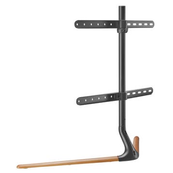 TV standaard Ystad 76,5x97x35 cm zwart en houtkleurig tot 70, Verzenden, Nieuw