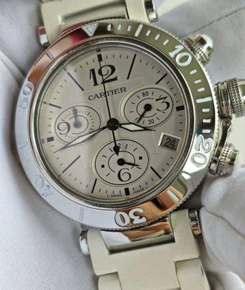 Cartier - Pasha Seatimer Chronograph - W3140005 - Dames -, Nieuw