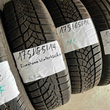 2 x Firestone 175-65-14 Winterbanden 6,5mm, 14 inch, Gebruikt, 175 mm, Band(en)