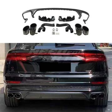 Diffuser With Black Exhaust Tips Voor Audi Q8 S Line/SQ8 4M, Ophalen of Verzenden, Nieuw