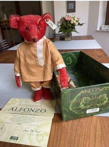 Steiff - Teddybeer Alfonzo - 1990-2000 - Duitsland, Antiek en Kunst