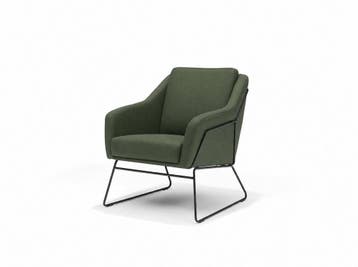 Fauteuil Grace - eetkamerstoelen - Groen, Nieuw, Stof