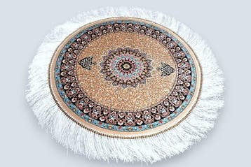 Luxe ronde zijde - Vloerkleed - 50 cm - 50 cm - ongebruikte, Nieuw