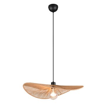 Papieren hanglamp bruin, Lykke, Ophalen of Verzenden, Nieuw, Overige materialen, Landelijk