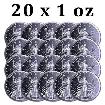 Verenigde Staten. 20 x 2027 1 oz Titanium Saint Gaudens
