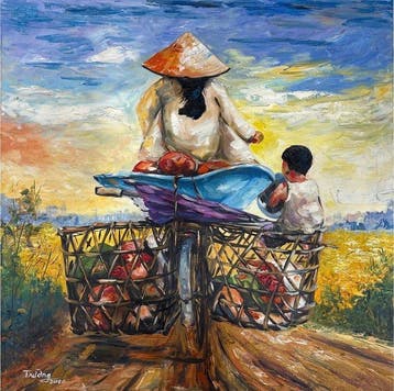 Truong Thu (1991) - Le Poids de lamour 60 60 cm