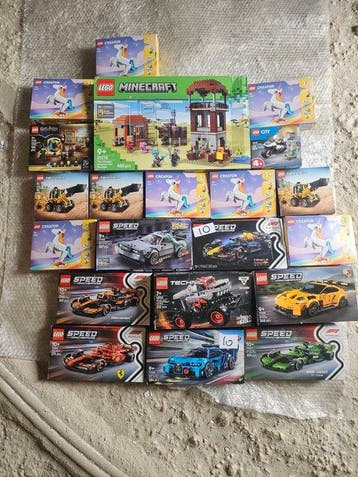 Lego Set - Speed Champions, Creator, Technic, Harry Potter -, Nieuw