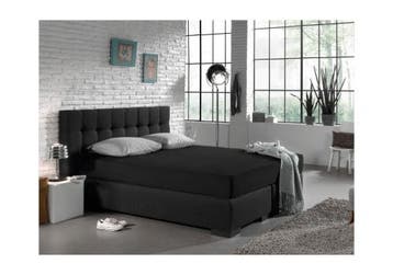 Dreamhouse Enkel Jersey 135 gr. Hoeslaken Zwart - 190/200 x, Nieuw