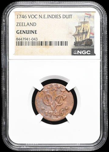 Nederlands-Indië, Zeeland. VOC Duit 1746 (Zonder