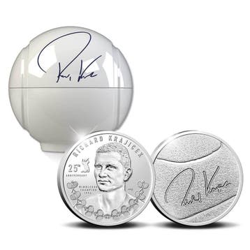 Richard Krajicek Wimbledon jubileum Zilver 1 ounce, Postzegels en Munten, Verzenden
