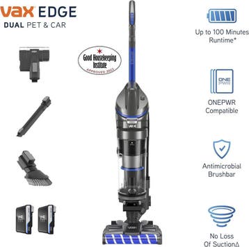 Vax CLUP-EGKS 18v snoerloze stofzuiger Edge Dual Pet & Car, Ophalen of Verzenden, Nieuw, Reservoir, Minder dan 1200 watt