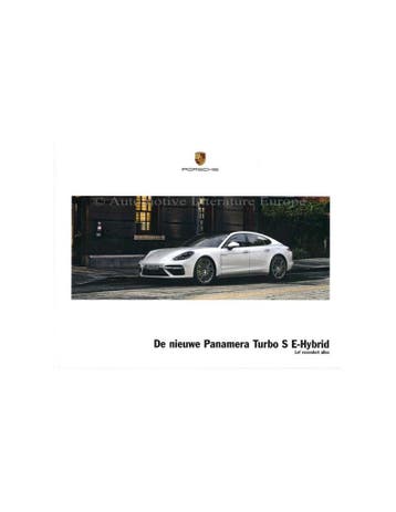 2018 PORSCHE PANAMERA TURBO S E-HYBRID HARDCOVER BROCHURE, Nieuw, Porsche, Author
