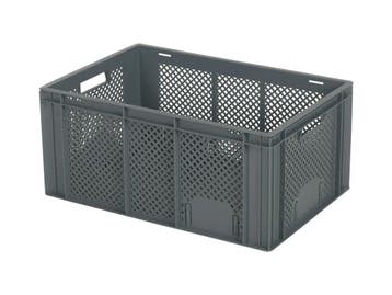 Stapelkrat - 600 x 400 x H 274 mm - geheel geperforeerd -, Ophalen of Verzenden, Nieuw