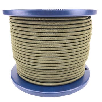 4mm Elastisch Touw - Camo groen - 100 meter op rol, Ophalen of Verzenden, Nieuw