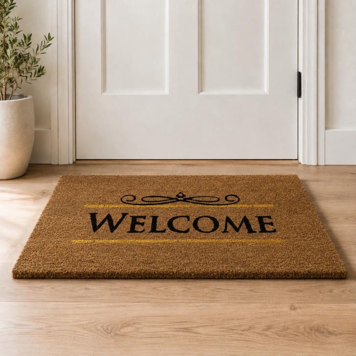 Kokosmat 'Welcome' - 40x60 cm, Tuin en Terras, Deurmatten, Verzenden