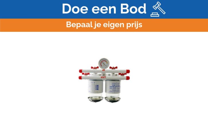 Bieden: Vetus Dual Marine Fuel Filter and Water, Watersport en Boten, Bootonderdelen, Motor en Techniek, Nieuw, Zeilboot of Motorboot