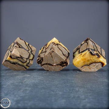 Exclusieve Septarien-dobbelset – Fascinerende natuurkunst