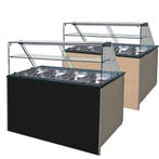 Gekoeld buffet 4x GN 1/1 met houten front, Nieuw in verpakking