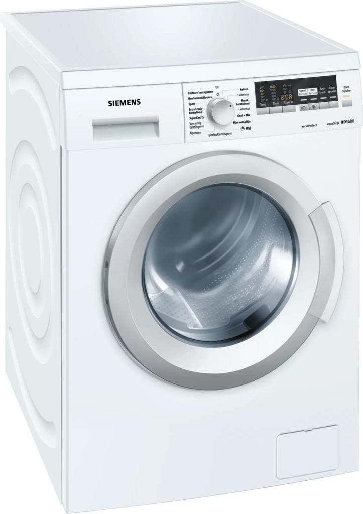 Siemens Wm14q442 Varioperfect Wasmachine 7kg 1400t, Witgoed en Apparatuur, Wasmachines, Zo goed als nieuw, Voorlader, 85 tot 90 cm