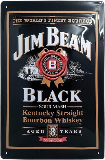 Jim Beam reclamebord, Verzamelen, Ophalen of Verzenden, Nieuw
