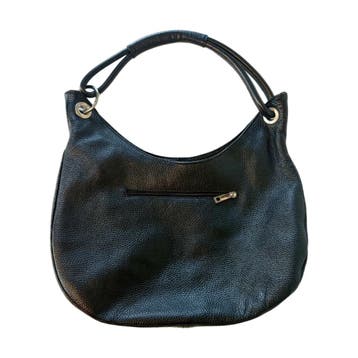 Zwarte leren tas - Anna Morellini, Ophalen of Verzenden, Nieuw