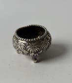 Doos - .800 zilver - decor palmen & olifant, Antiek en Kunst