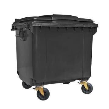 Afvalcontainer 1100 liter grijs, Huis en Inrichting, Woonaccessoires | Prullenbakken, Kunststof, Nieuw, 40 liter of meer, Ophalen of Verzenden