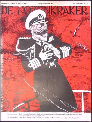 Het jubileum van George V op spotprent (lijst optie), Verzenden