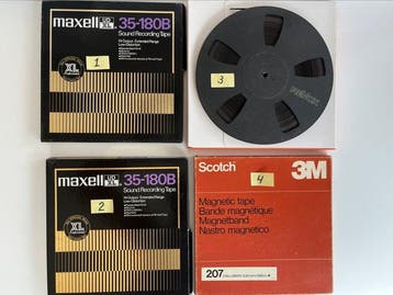 Sony, Revox, Maxell, AGFA - 35-180B - 3M - PER 528, Nieuw