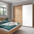 Forestales Woodside Massief Eikenhout Zweefdeur Kledingkast, Huis en Inrichting, Kasten | Kledingkasten, Nieuw