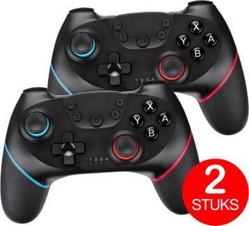 2x Draadloze Controller Geschikt voor ALLE Nintendo Switch, Ophalen of Verzenden, Zo goed als nieuw