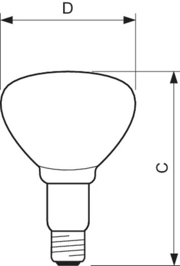 Philips Infraroodlamp E27 150W Rood warmtelamp Ø12.5cm BR12, Huis en Inrichting, Lampen | Plafondlampen, Ophalen of Verzenden