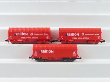 Roco N - 25372/25383 - Modeltrein goederenwagon (3) - 3x, Nieuw