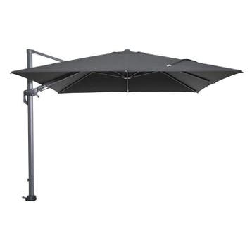 Garden Impressions Hawaii parasol 300 x 300! Zwart doek., Ophalen of Verzenden, Nieuw, 3 tot 4 meter, Zweefparasol