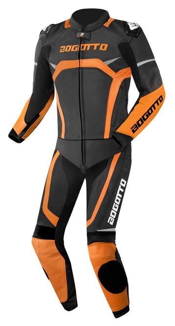 BogottoMisanoZwartOranje2-DeligMotorpak, Nieuw met kaartje, Bogotto, Heren, Combipak