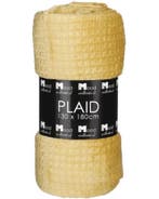 Joanne Plaid | Honinggeel | 180x130cm | Mood Collection, Ophalen of Verzenden, Nieuw