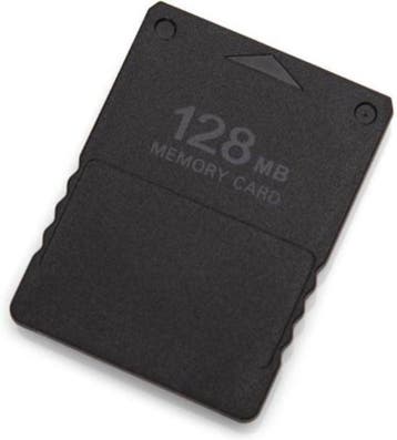 PS2 64MB Memory Card Zwart (Third Party) (PS2 Accessoires), Spelcomputers en Games, Ophalen of Verzenden, Zo goed als nieuw