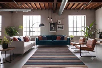 Moderne gestreepte - Vloerkleed - 240 cm - 170 cm - onbenut, Huis en Inrichting, Stoffering | Tapijten en Kleden, Nieuw