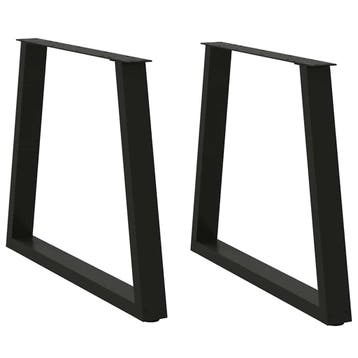 vidaXL Eettafelpoten 2 st V-vormig 80x(72-73,3) cm staal, Verzenden, Nieuw