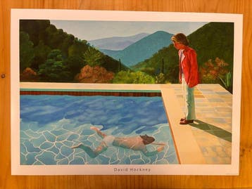 David Hockney (after) - Pool with two figures, Huis en Inrichting, Nieuw