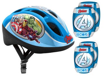 Helm + elleboog- &amp;amp; kniebeschermers AVENGERS, Ophalen of Verzenden, Nieuw, Overige merken