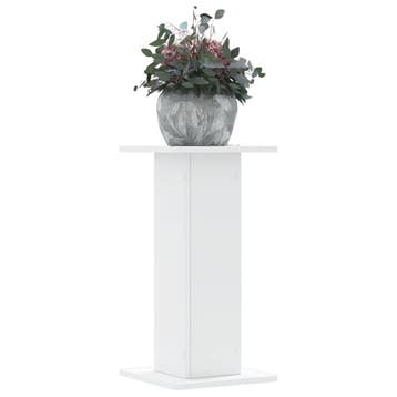 vidaXL Plantenstandaards 2 st 30x30x60 cm bewerkt hout wit, Verzenden, Nieuw