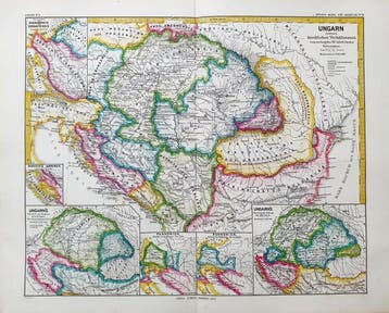 Europa - Hongarije / Boedapest / Oost-Europa / Balkan; K. V., Boeken, Atlassen en Landkaarten, Nieuw